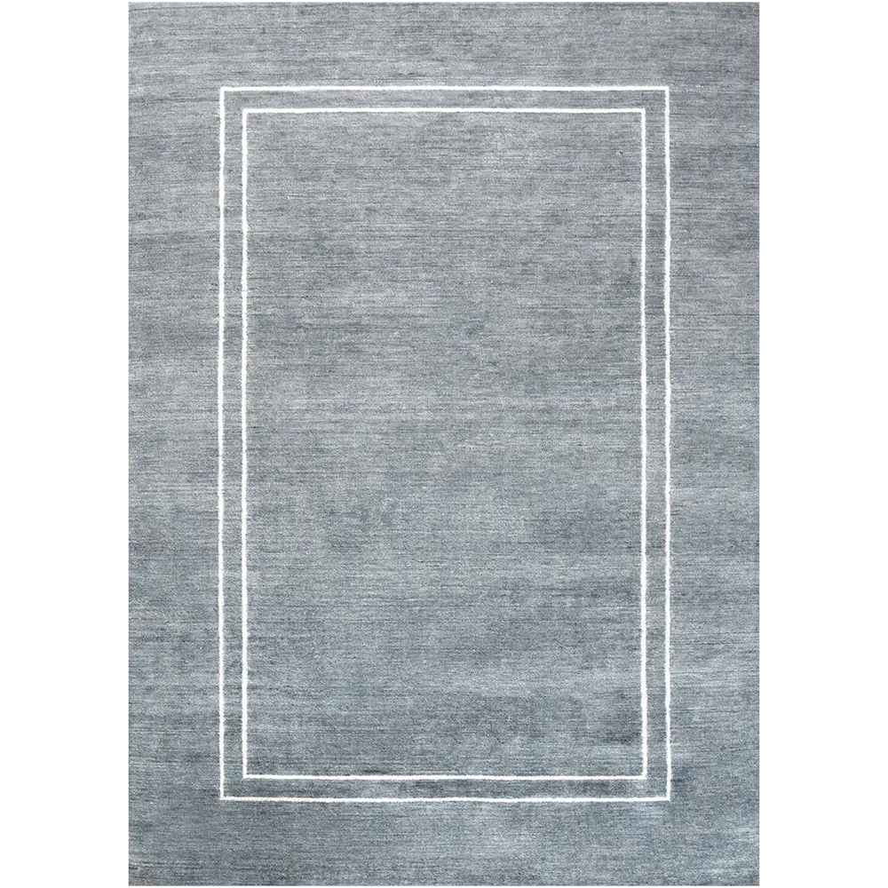 Colin Ashton - Blue And White Border Area Rug | Carpet Centre