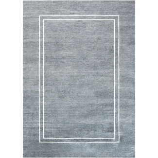 Colin Ashton - Blue And White Border Area Rug | Carpet Centre