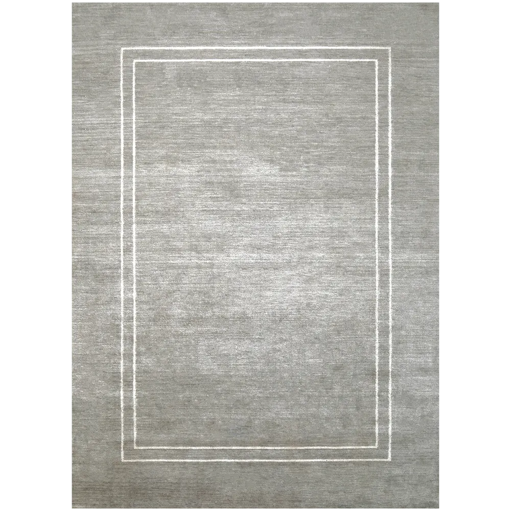 Colin Alba - Grey Carpet White Border | Carpet Centre