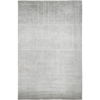 Elliot Alba - Solid Light Grey With Tufted Lines Carpet | Carpet Centre