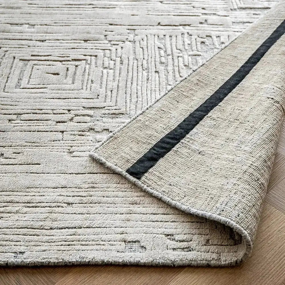 EH Riley Stone - Beige Carpet in Square and Rectangular Texture 
| Carpet Centre