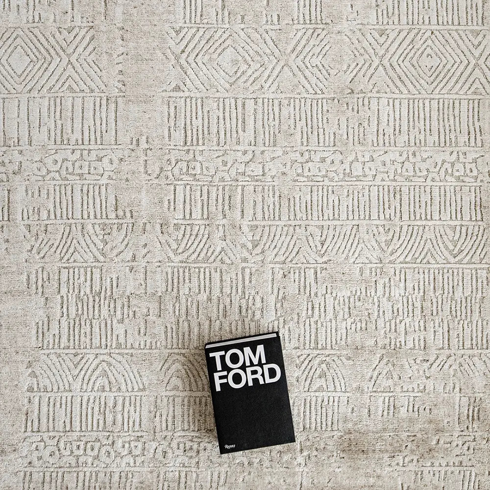 EH Ava Limestone - Textured Pottery-style Patterned Carpet | Carpet Centre