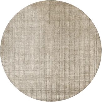 EH Ava Limestone - Textured Pottery-style Patterned Round Rug | Carpet Centre