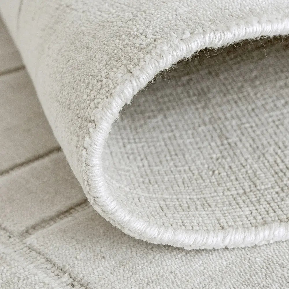 Elliot Alba - Solid Light Grey With Tufted Lines Carpet
| Carpet Centre