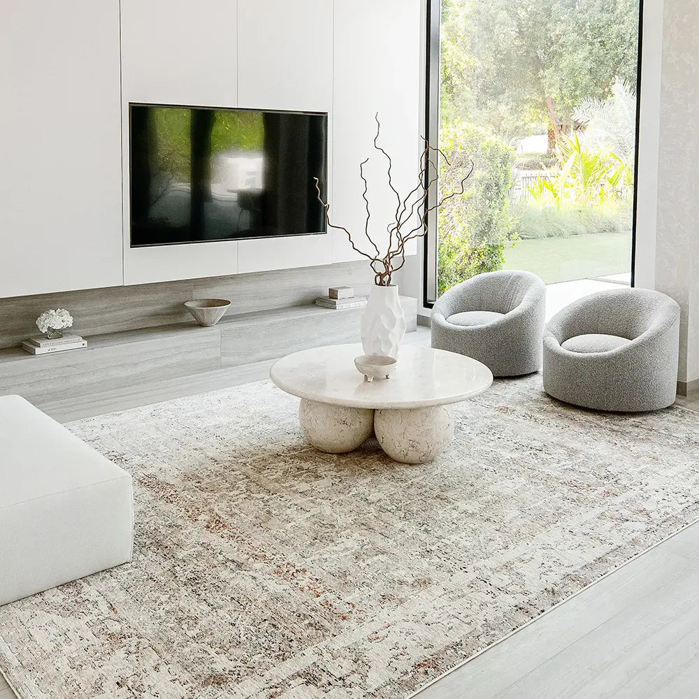 Ethan Martin Buy Beige Grey Distressed Carpet Carpet Centre