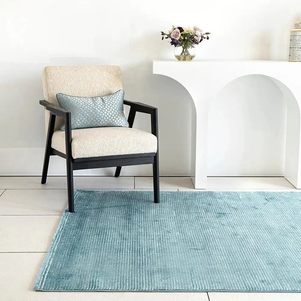 Adele Turquoise - Turquoise Striped Carpet Online | Carpet Centre