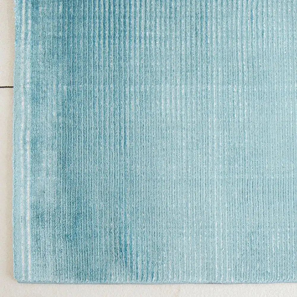 Adele Turquoise - Turquoise Striped Carpet for Living Room | Carpet Centre