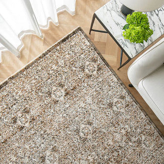 Albert Sandy - Faded Traditional Repeating Pattern Carpet | Carpet Centre