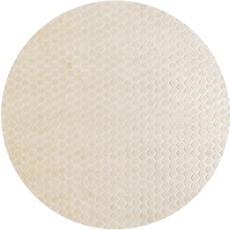 Beckett Bianca - Round Carpet in Honeycomb Pattern| Carpet Centre