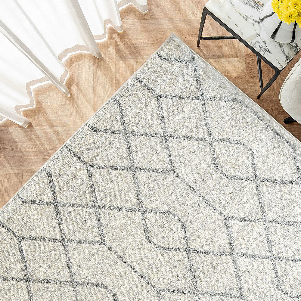Conrad Lily - Ivory Grey Carpet for Living Room| Carpet Centre