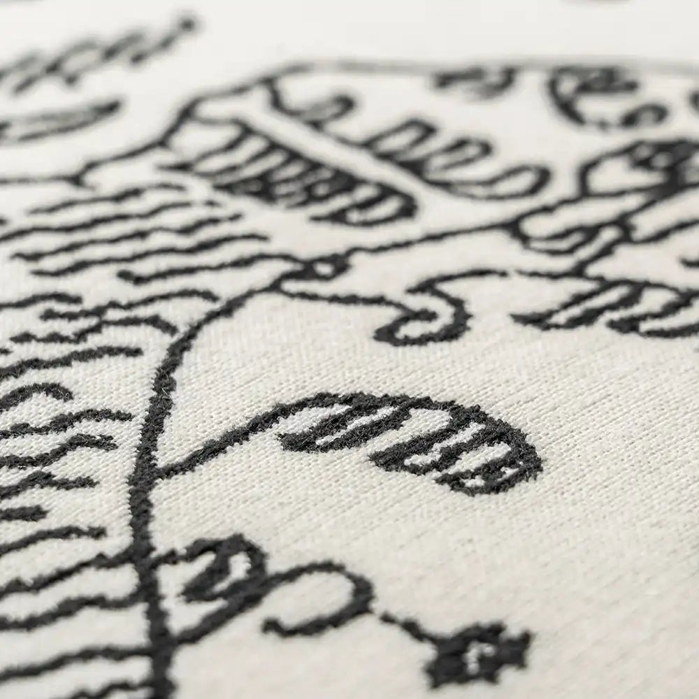 Tessa Steele Line Drawn Patterned Cushion | Image 9