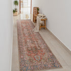 Vince Rouge Distressed Traditional Carpet