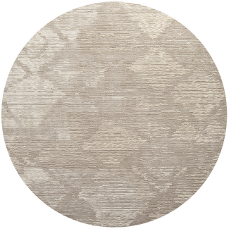 Freida Sandy - Large Diamond Patterned Round Carpet | Carpet Centre