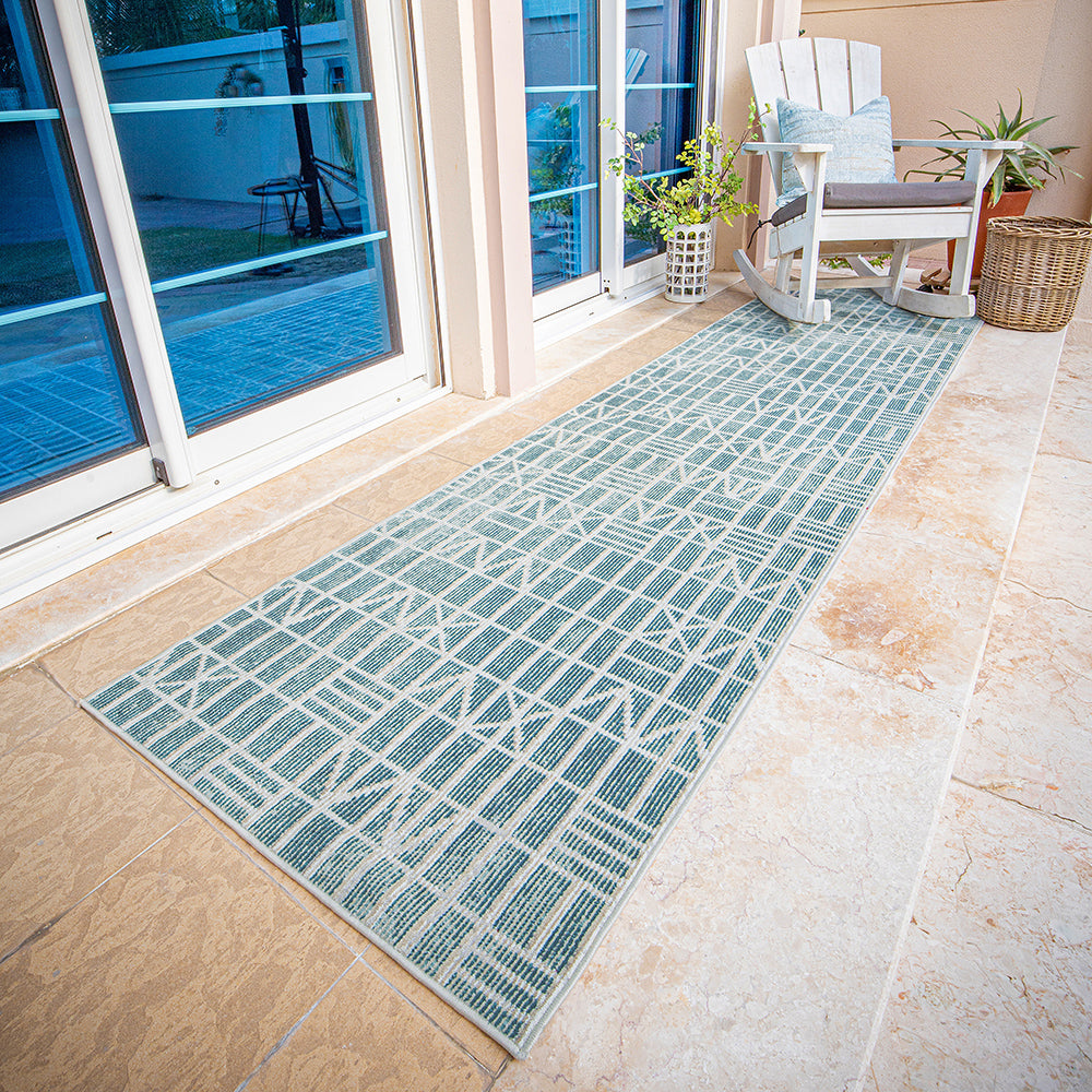 Hunter Sky Modern Turquoise Carpet