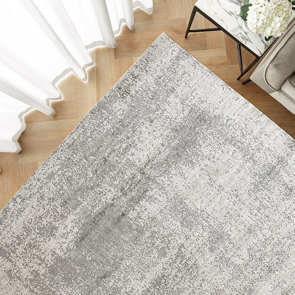 Liam Sandy Light Grey Abstract Carpet