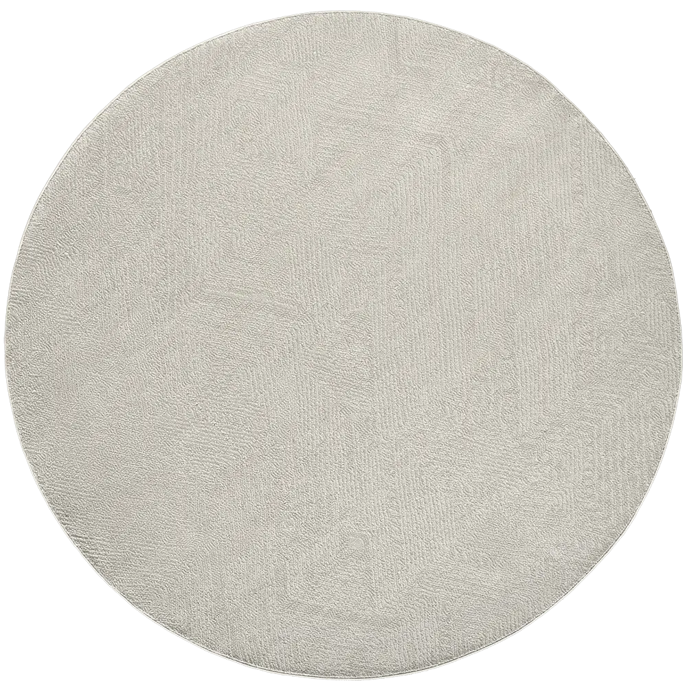 Marco Sandy Round - Beige Fuzzy Patterned Carpet Online | Carpet Centre