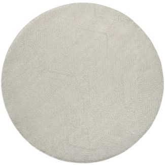 Marco Sandy Round - Beige Fuzzy Patterned Carpet Online | Carpet Centre