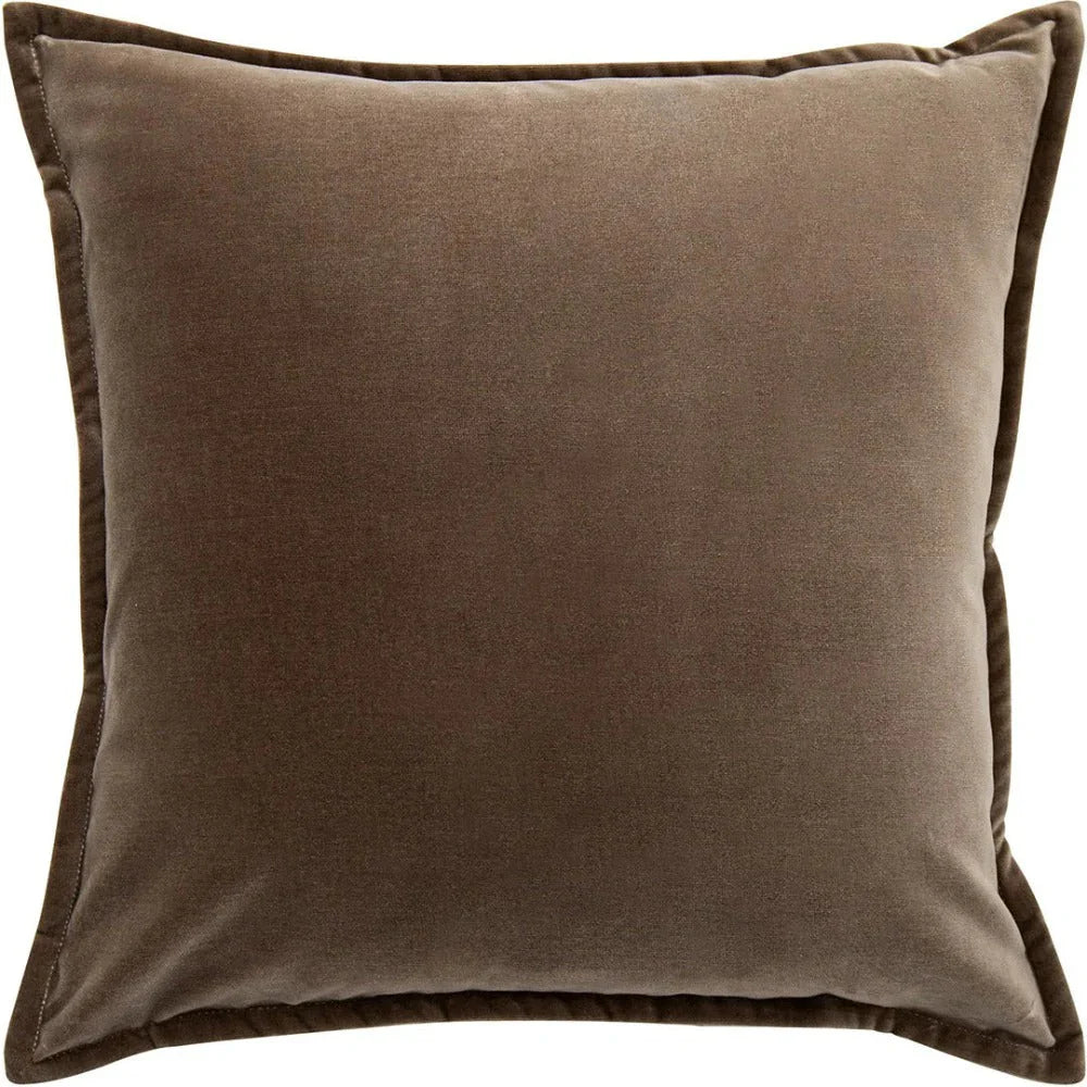 Alessandra Braun - Brown Velvet Sofa Cushion | Carpet Centre