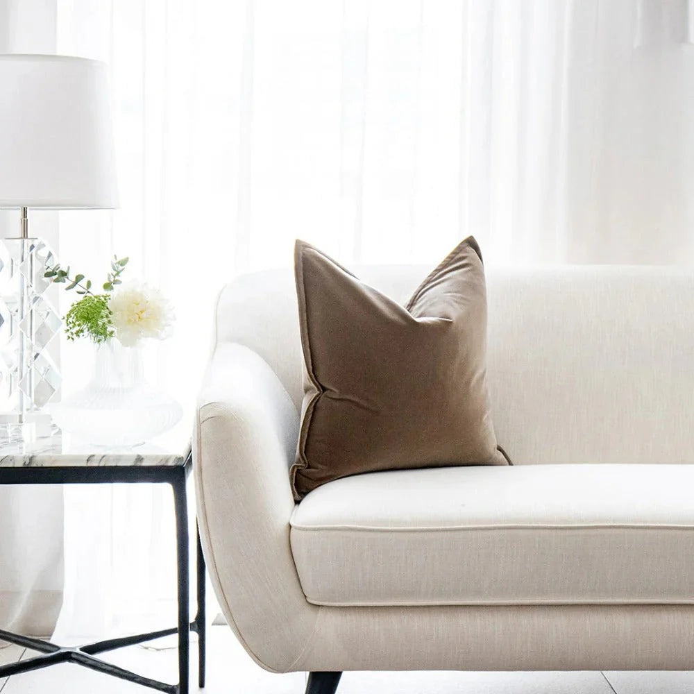 Alessandra Braun - Velvet Brown Cushion Online | Carpet Centre
