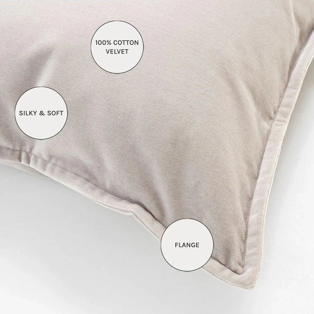 Alessandra Klimt - Velvet Dark Beige Cushion | Carpet Centre