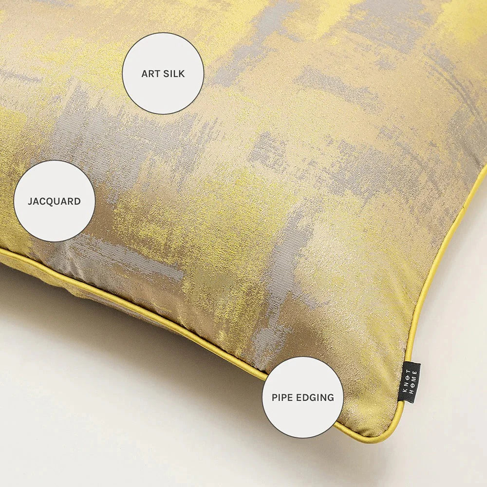 Gustave Bundle - Silver Diamond Patterned and Gold Shaded Cushions for Sofa | Carpet Centre
