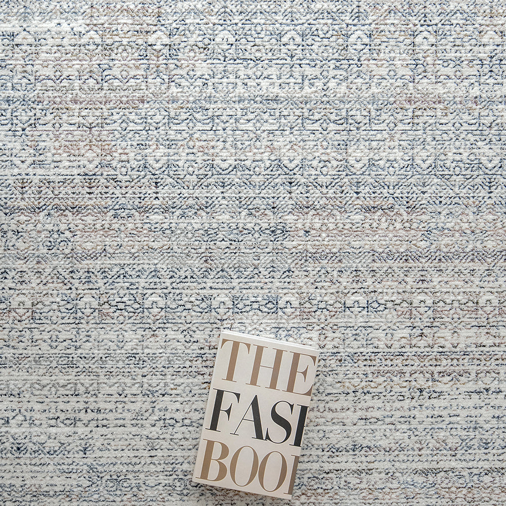 Natalia Dune Runners Light Blue And Beige Carpet