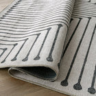 Vince Bianca Black White Oriental Carpet