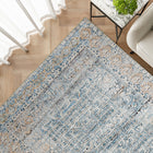 Vince Lake Rust And Blue Faded Carpet