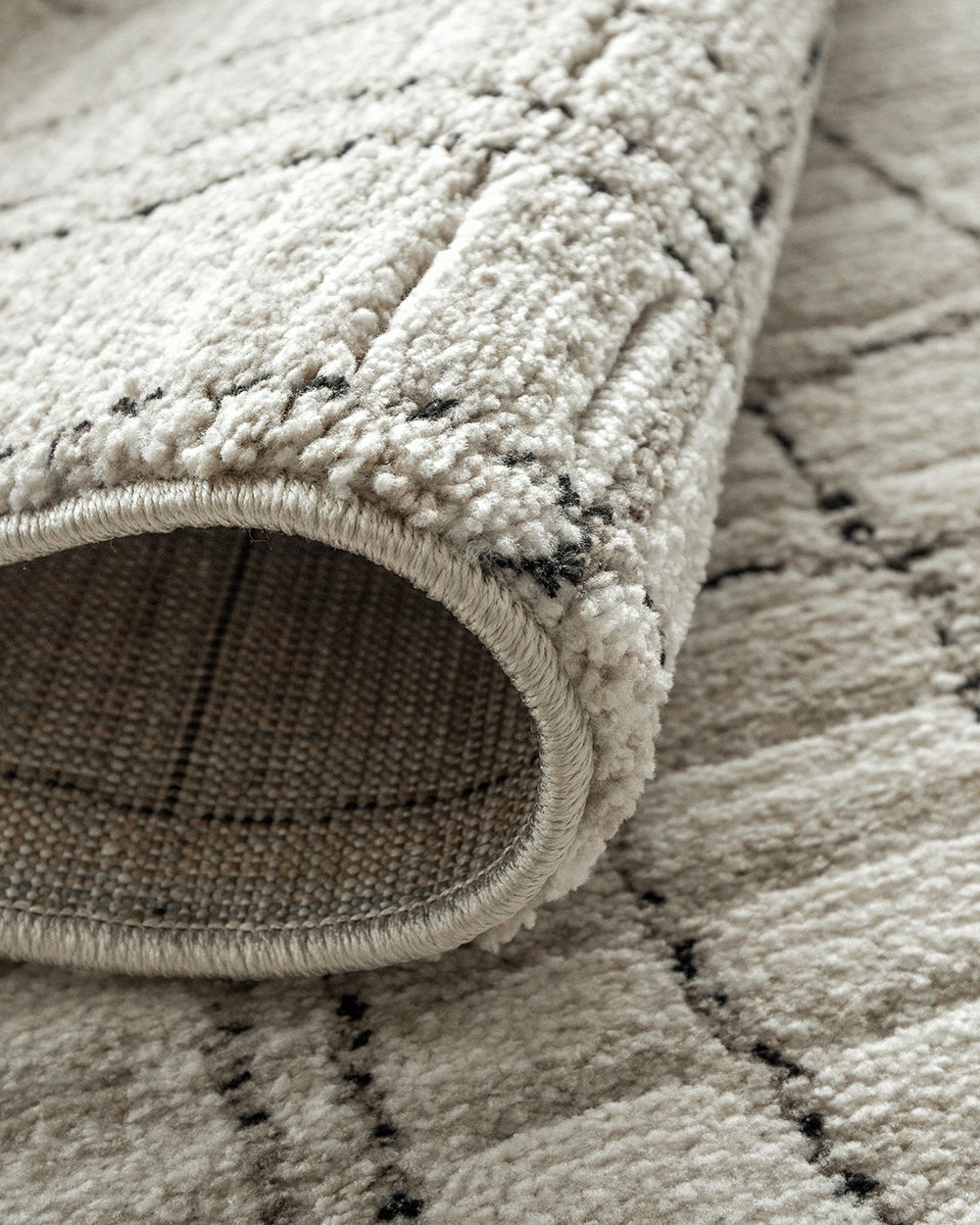 Zen Bianca Round Ivory Textured Carpet