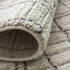 Zen Bianca Round Ivory Textured Carpet