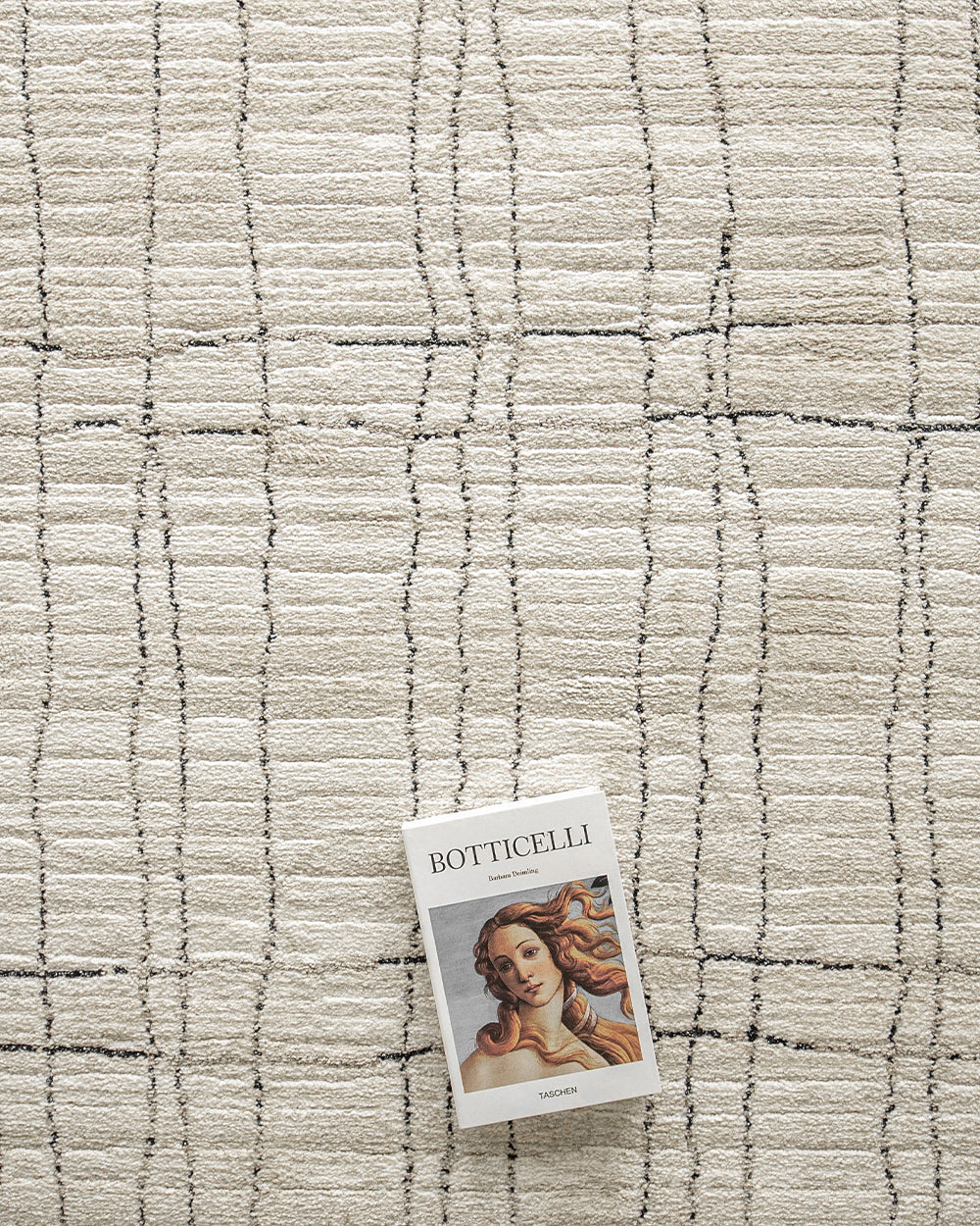 Zen Bianca Round Ivory Textured Carpet