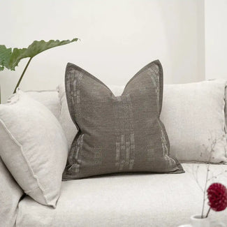 Yon Laurent Taupe Twirl Accent Cushion | Image 2