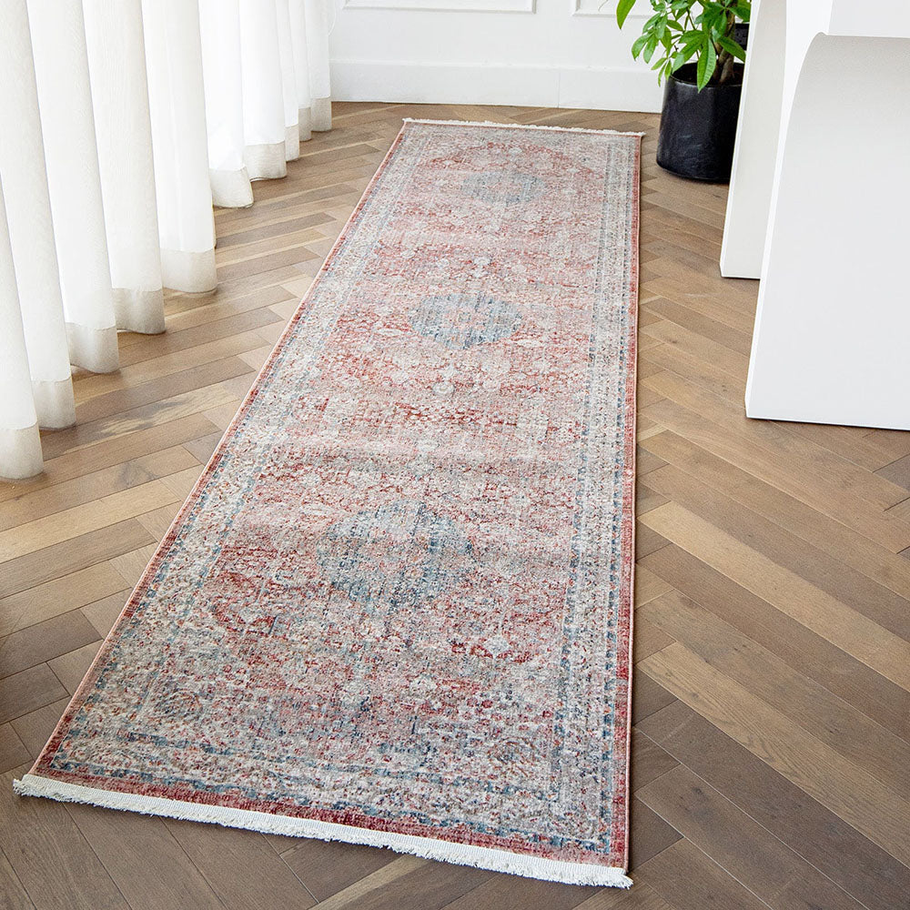 Buy Alexander Rosso Red Distressed Area Carpet Online