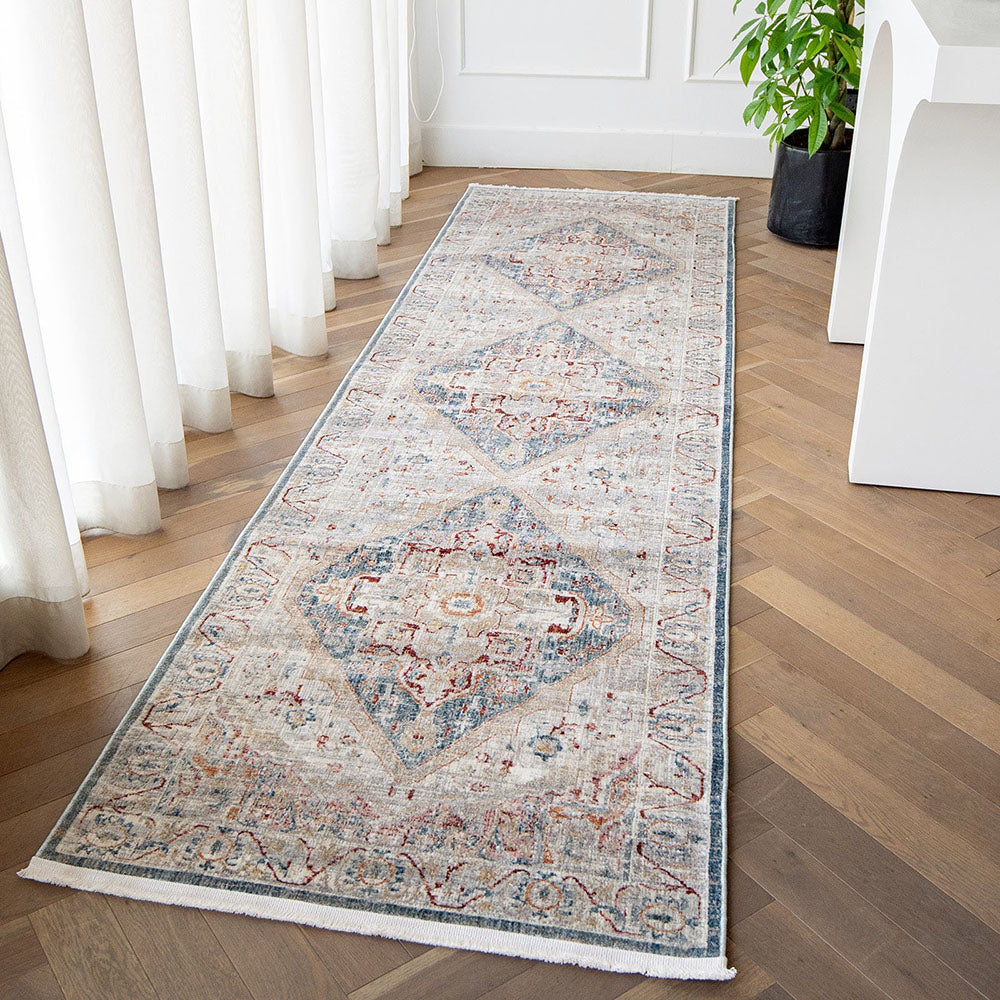 Buy Alexander Rouge Distressed Turkish Carpet Online