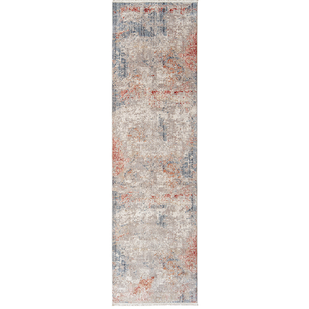 Alexander Russell - Beige Rust Abstract Hallway Runner Carpet | Carpet Centre