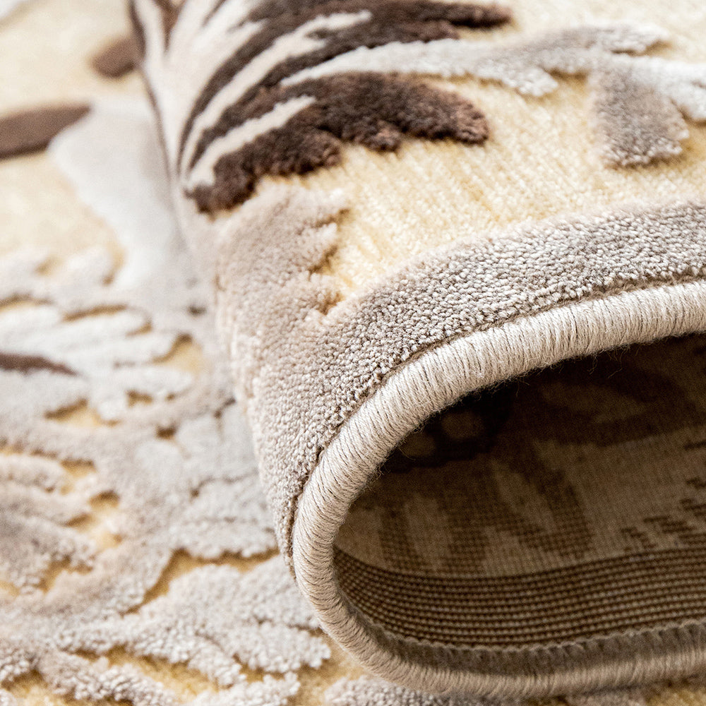 Buy Argento Cream 3112F Beige Floral Carpet Online