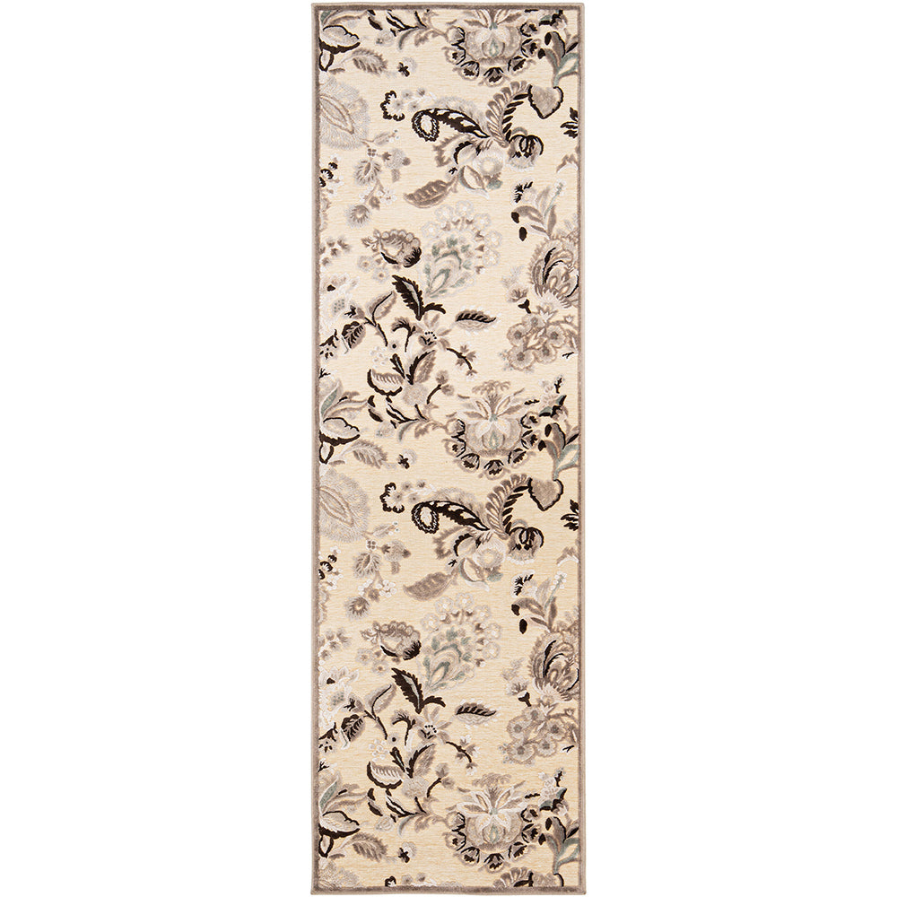 Buy Argento Cream 3112F Beige Floral Carpet Online
