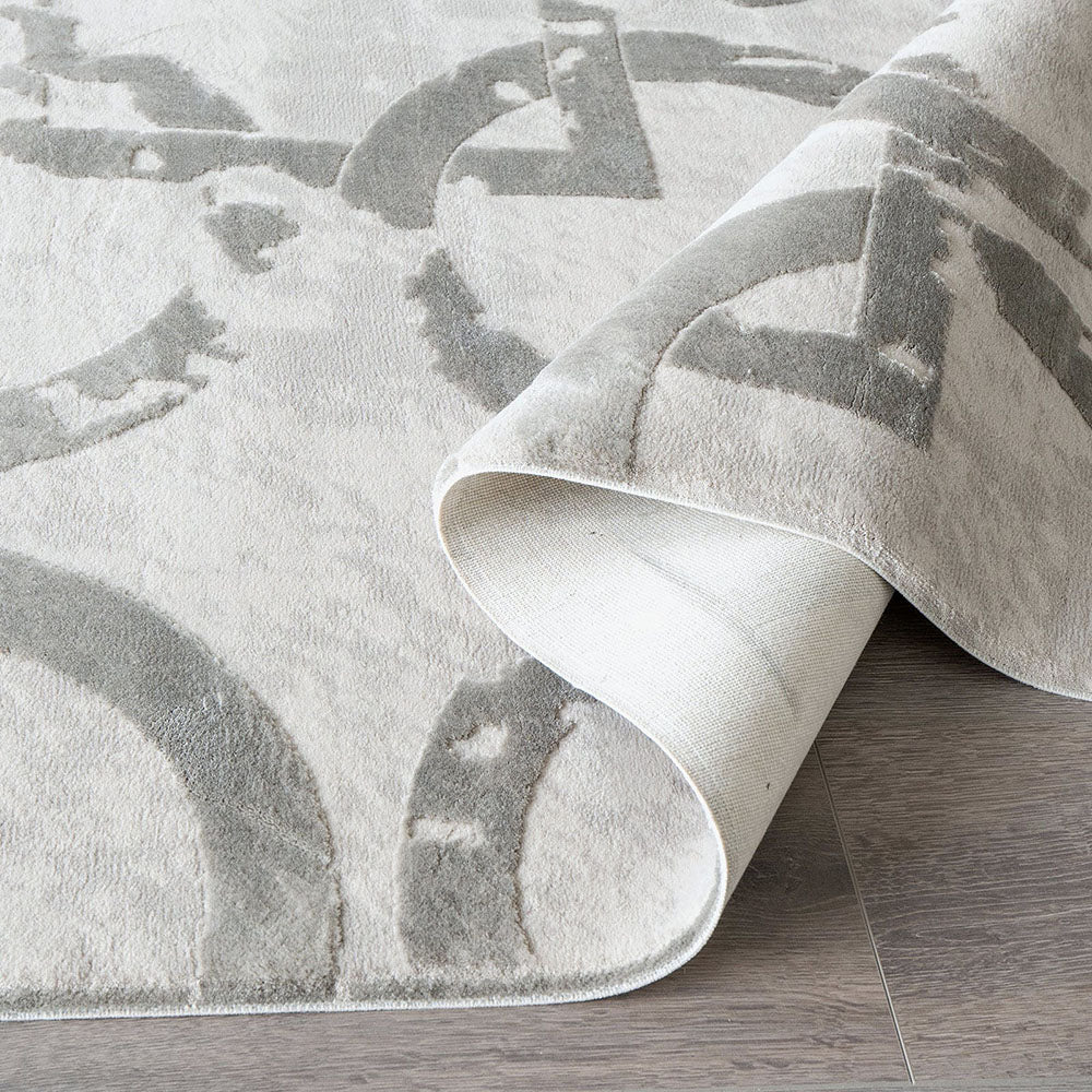 Cooper Dune Grey Geometric Carpet
