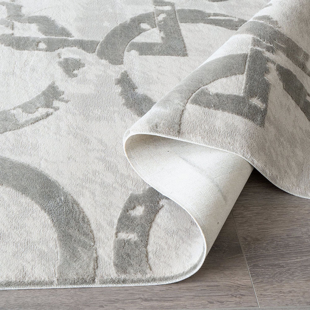 Cooper Dune - Grey Geometric Floor Carpet | Carpet Centre