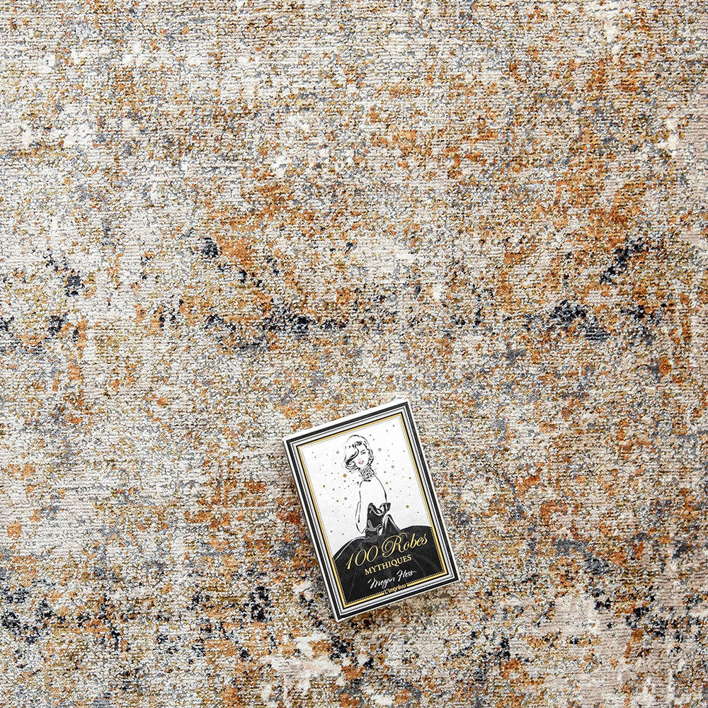 Ethan Goldberg Runners Abstract Rust And Grey Carpet