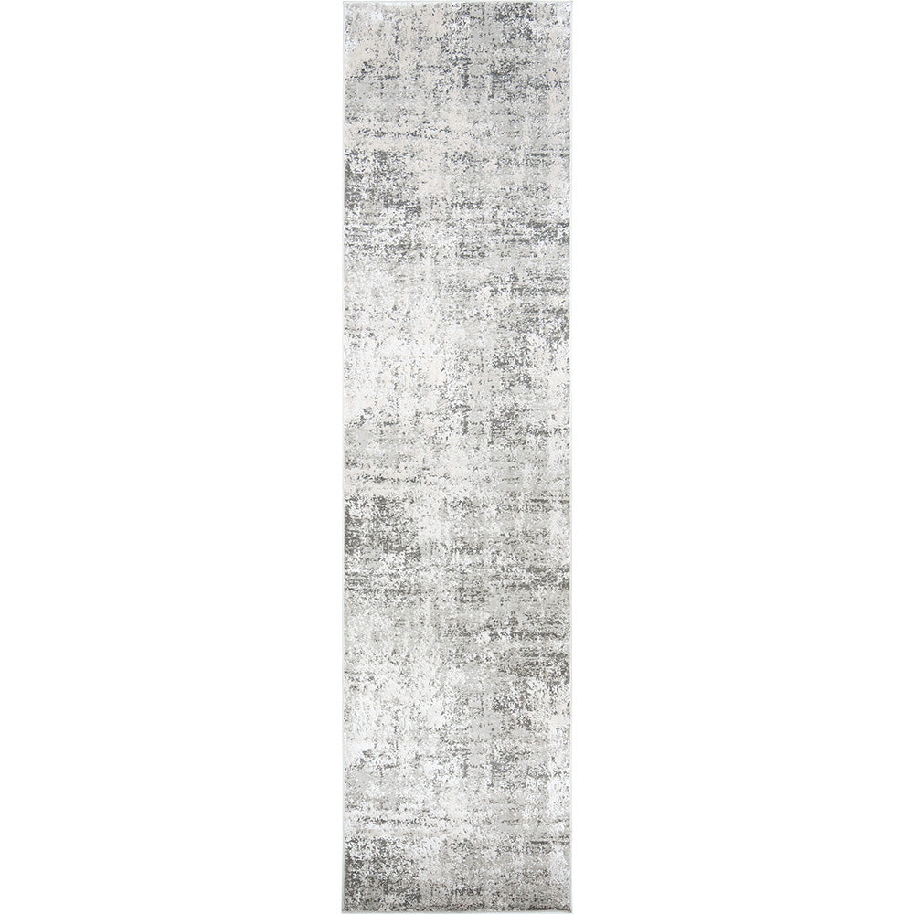 Jay Ashton Runners Abstract Grey Distressed Carpet
