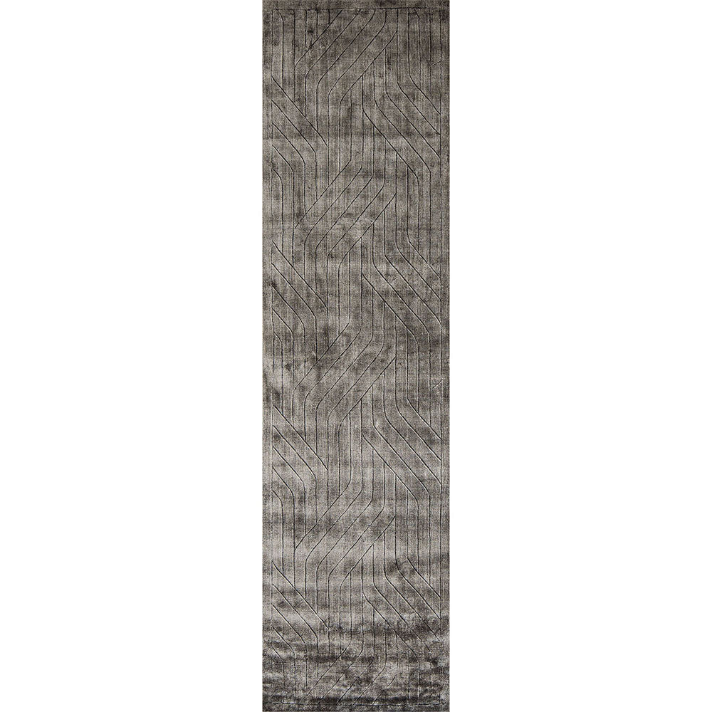 Madox Ashton Runners Dark Grey Modern Carpet