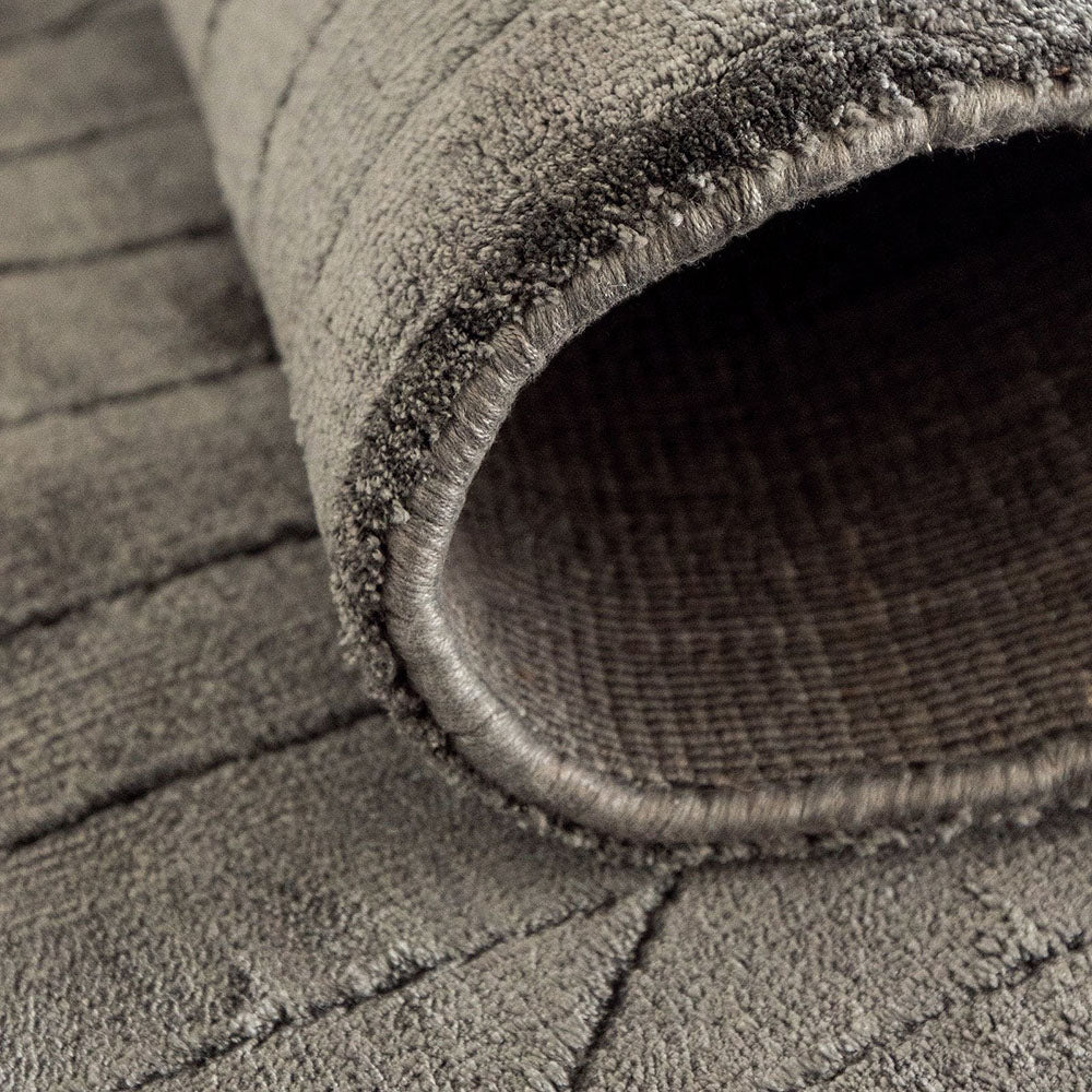 Madox Ashton Runners Dark Grey Modern Carpet