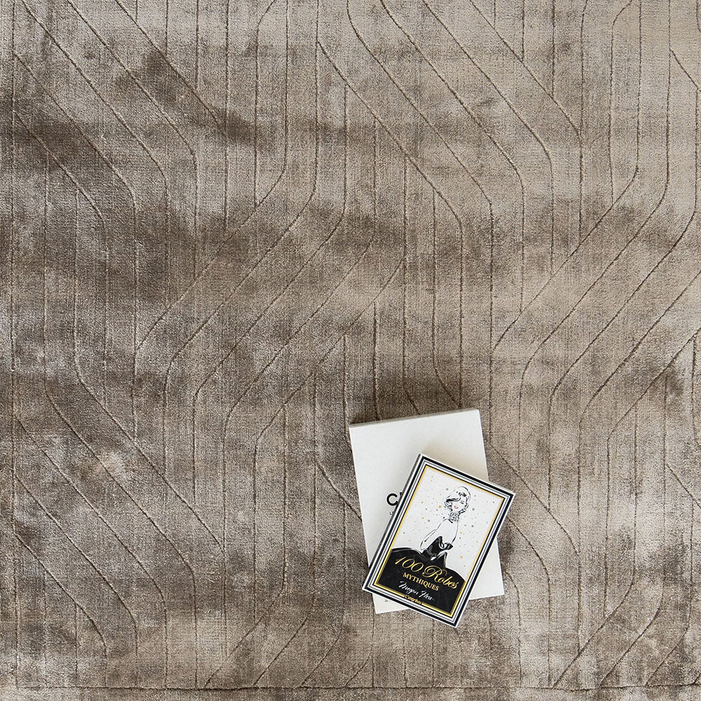 Madox Sandy Runners Line Pattern Taupe Carpet