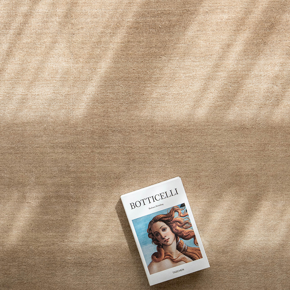 Oscar Sandy Solid Beige Carpet