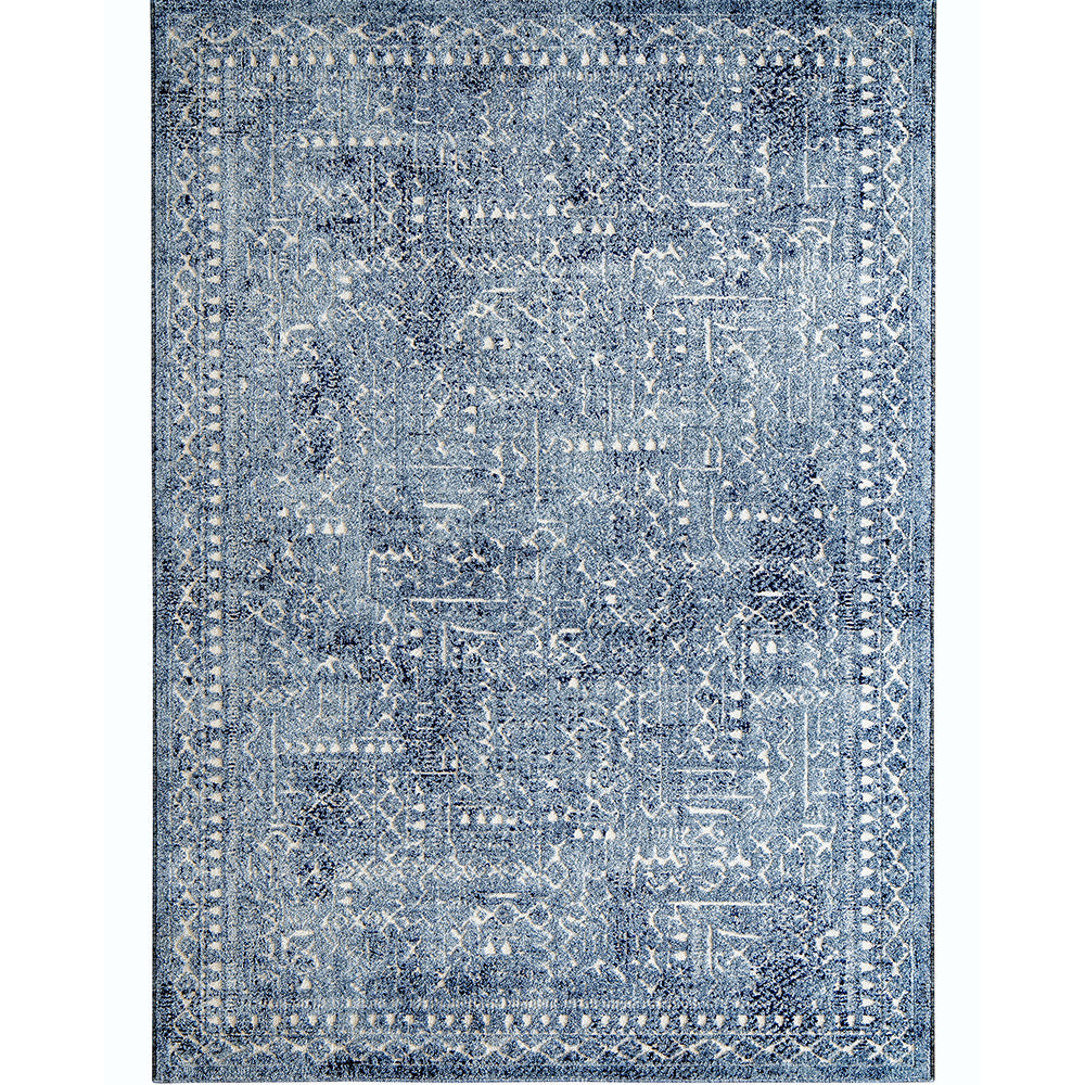 Renzo Ashton Transitional Blue Grey Carpet