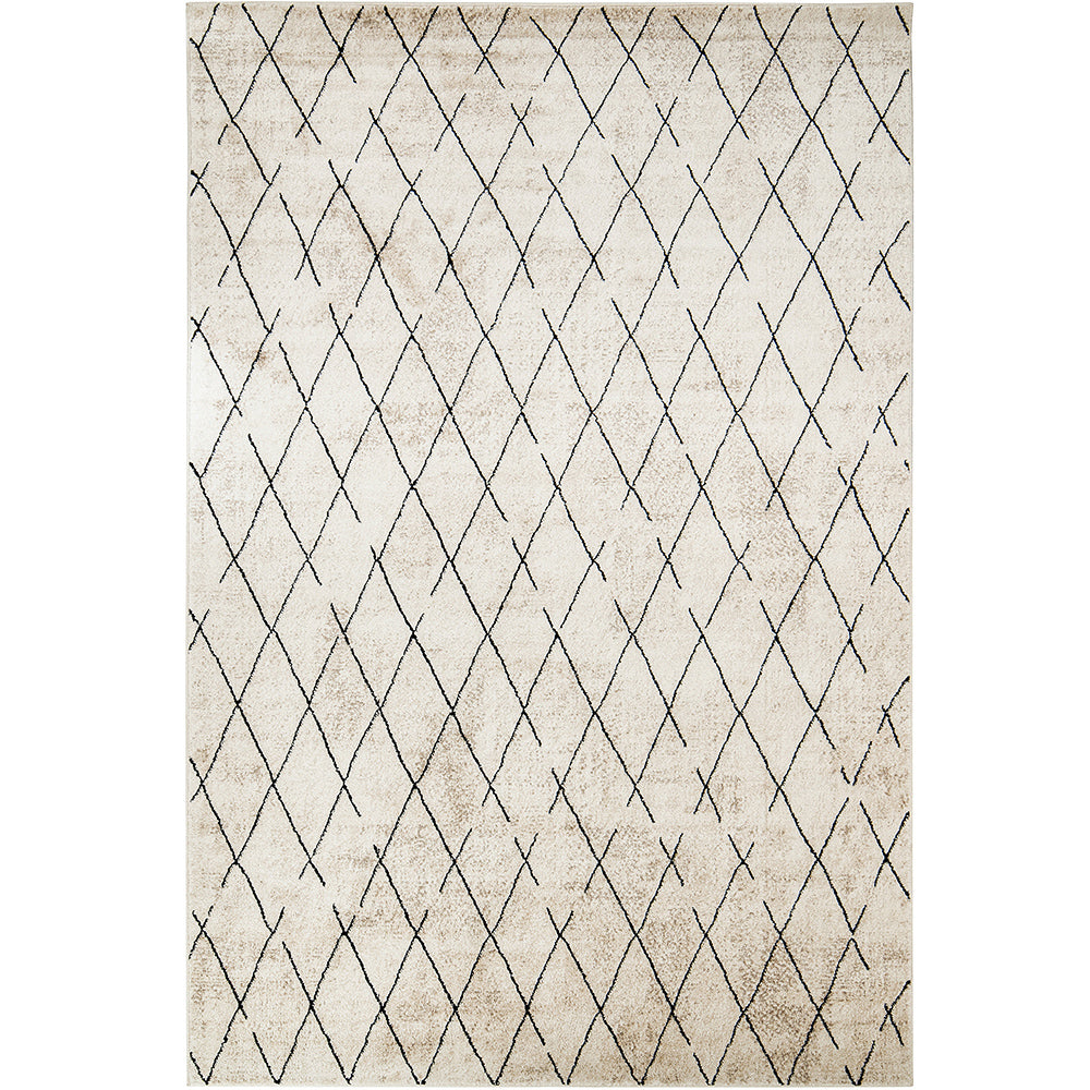 Renzo Ebony Berber Diamond Carpet