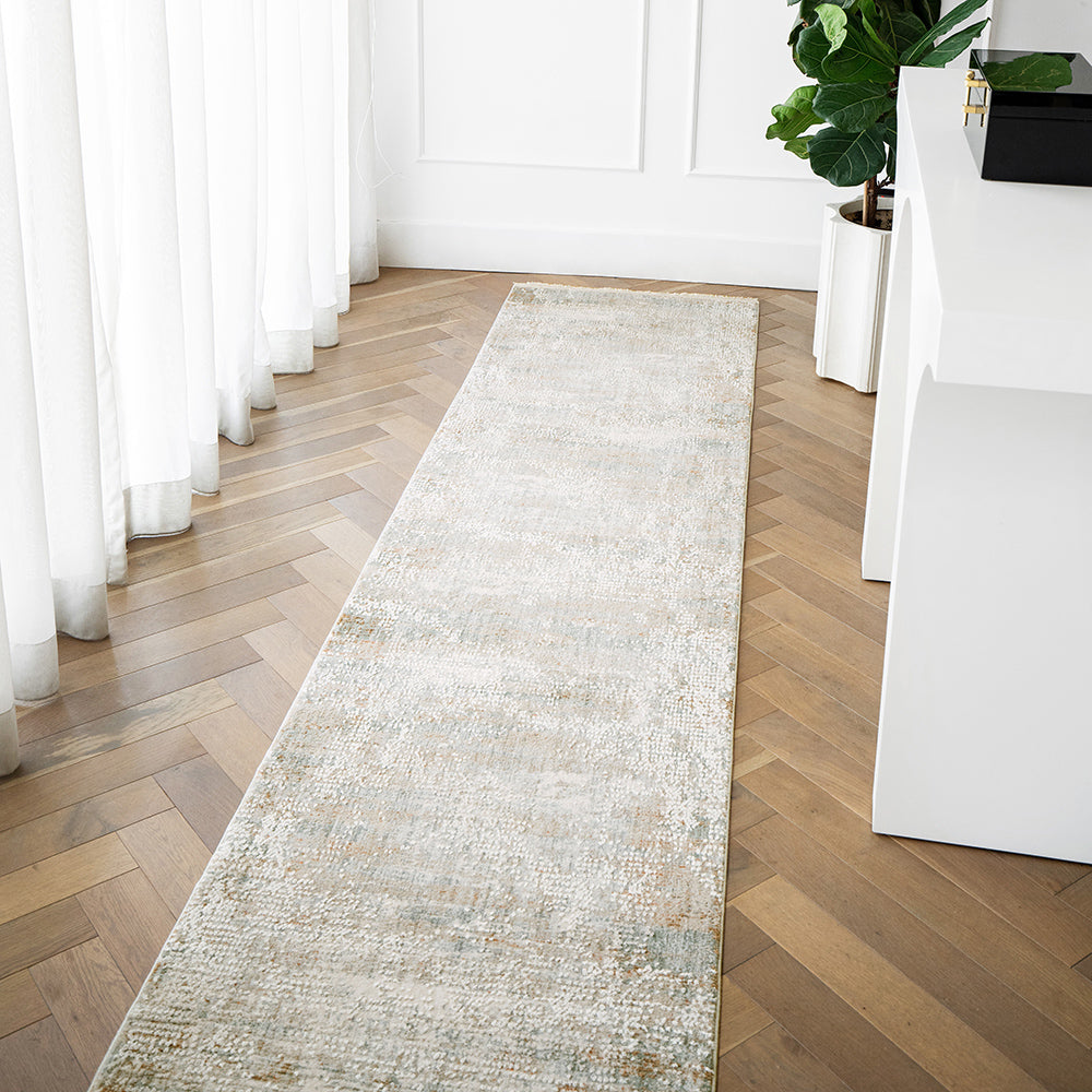 Savanna Dune Beige Rust Abstract Carpet