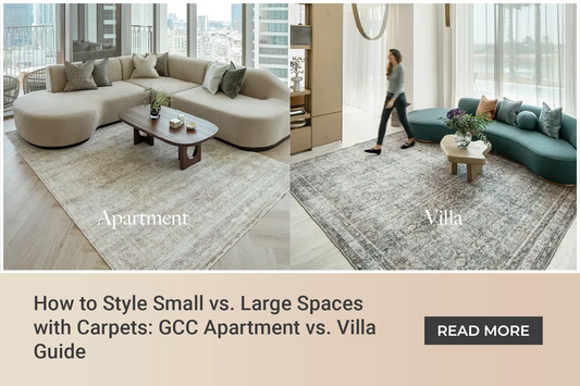 How to Style Small vs. Large Spaces with Carpets: GCC Apartment vs. Villa Guide