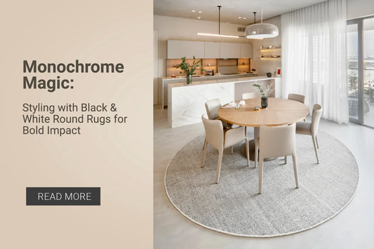 Monochrome Magic: Styling with Black & White Round Rugs for Bold Impact